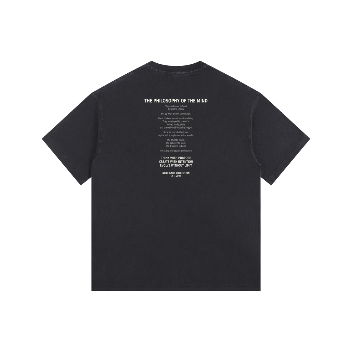 Philosophy of the Mind Vintage Washed Oversized Cotton T-Shirt