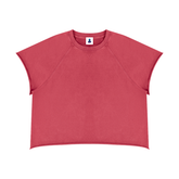 Vintage Wash Raw Edge Boxy Short Sleeve T-Shirt