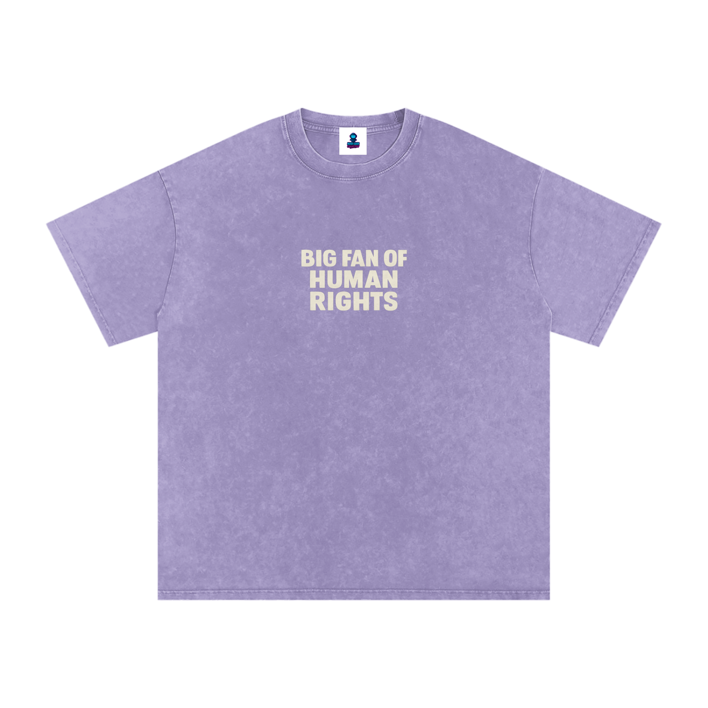 Premium Human Rights Snow Washed Oversized Cotton T-Shirt