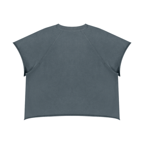 Vintage Wash Raw Edge Boxy Short Sleeve T-Shirt