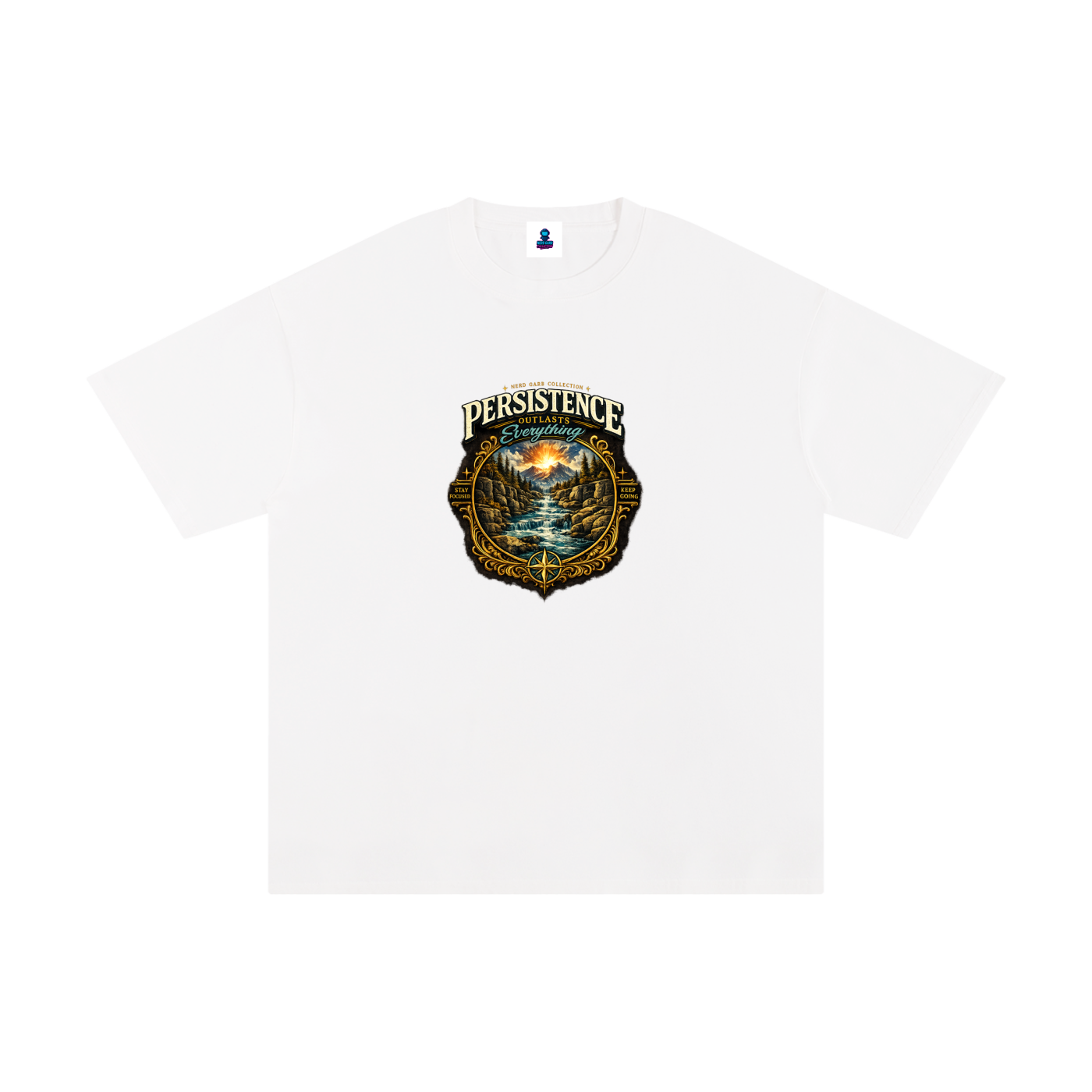 Persistence Outlasts Everything Unisex Pure Cotton T-Shirt
