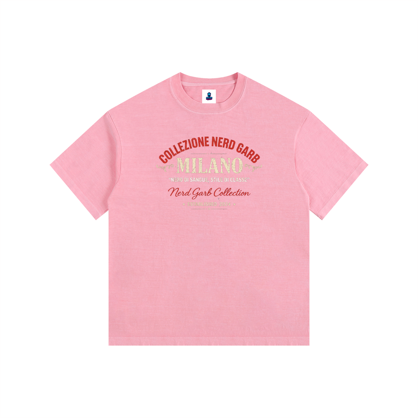 NGC Milano Heritage Logo Tee - Loose Fit Drop Shoulder Graphic Premium T-Shirt