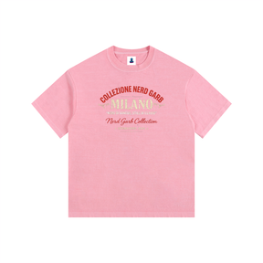 NGC Milano Heritage Logo Tee - Loose Fit Drop Shoulder Graphic Premium T-Shirt