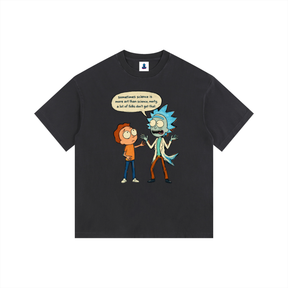 NGC “Sometimes Science” Funny Cartoon Tee - Loose Fit Drop Shoulder Graphic Premium T-Shirt