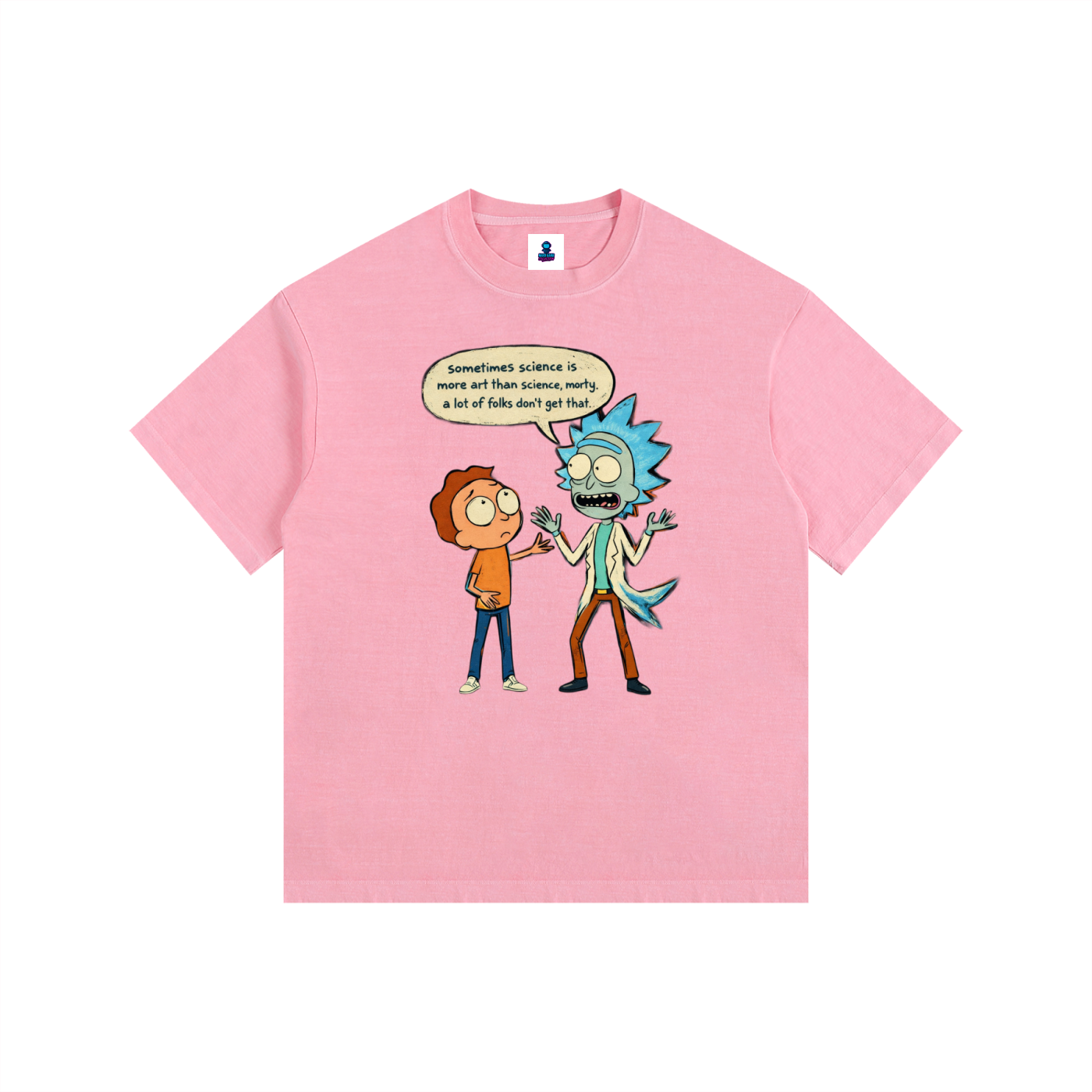 NGC “Sometimes Science” Funny Cartoon Tee - Loose Fit Drop Shoulder Graphic Premium T-Shirt