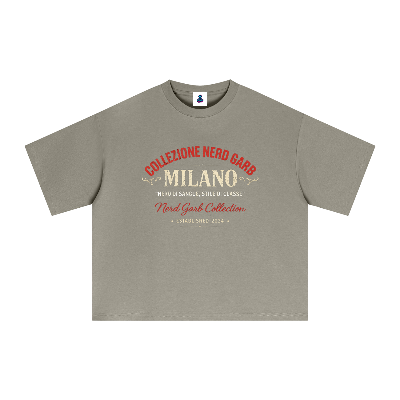 NGC Milano Heritage Tee - Premium Oversized Boxy Nerd Garb Collection Graphic T-Shirt