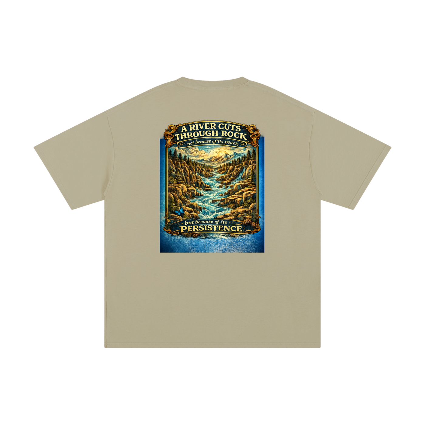 Persistence Outlasts Everything Unisex Pure Cotton T-Shirt