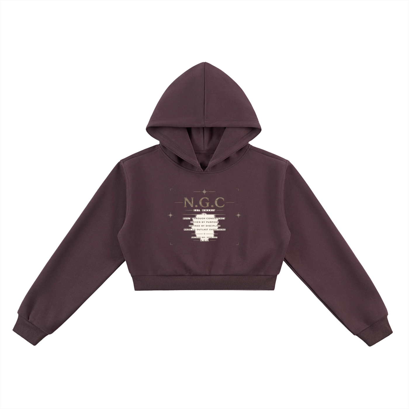 N.G.C. Archive Essential Cropped Hoodie