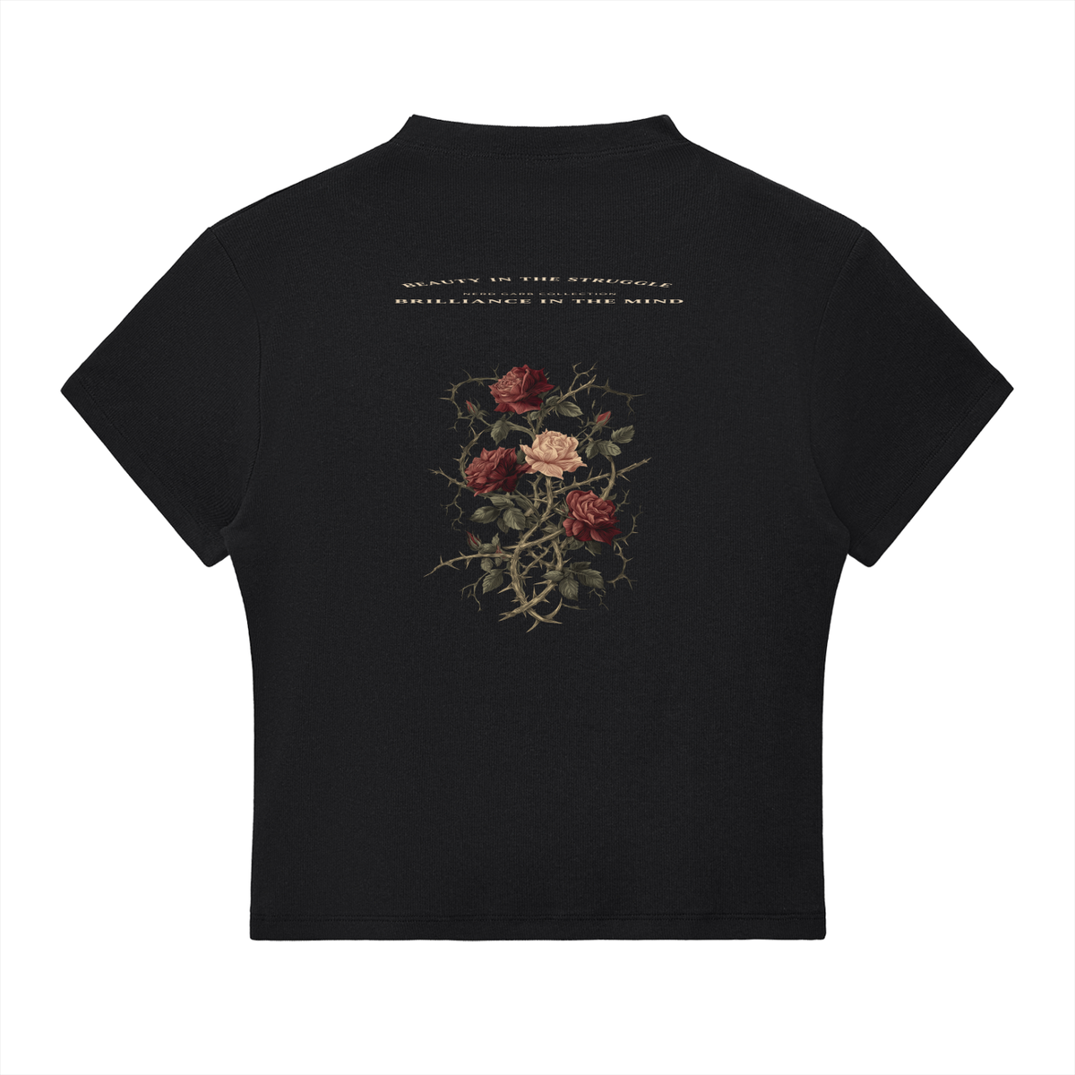 Milano Beauty in the Struggle Essential Slim Fit Mock Neck T-Shirt