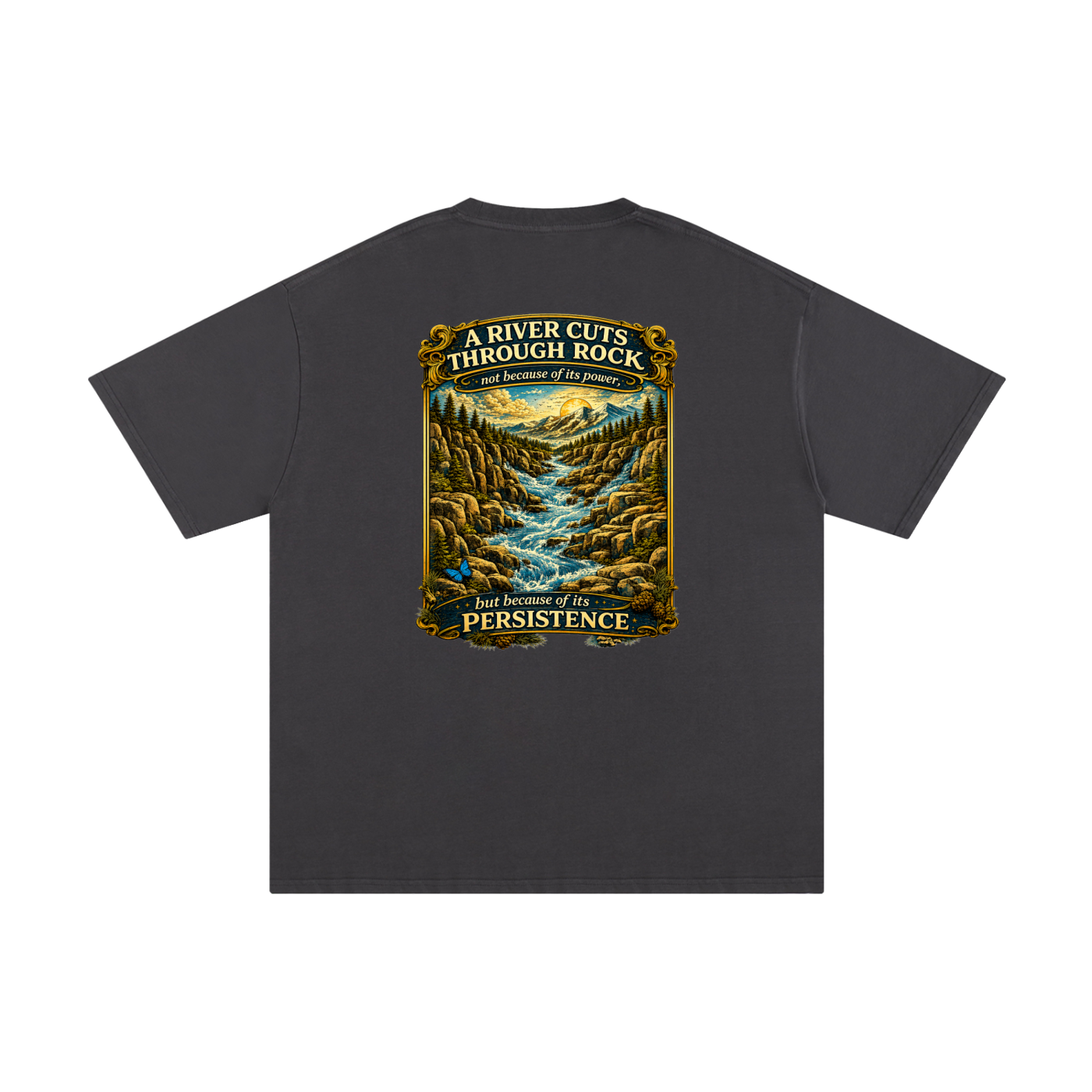 Persistence Outlasts Everything Unisex Pure Cotton T-Shirt