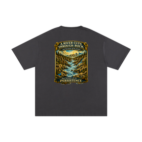 Persistence Outlasts Everything Unisex Pure Cotton T-Shirt