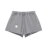 N.G.C Archive Snow Washed Raw Edge Drawstring Shorts