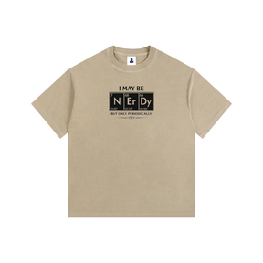 NGC “I May Be Nerdy” Periodic Table Tee - Loose Fit Drop Shoulder Graphic Premium T-Shirt