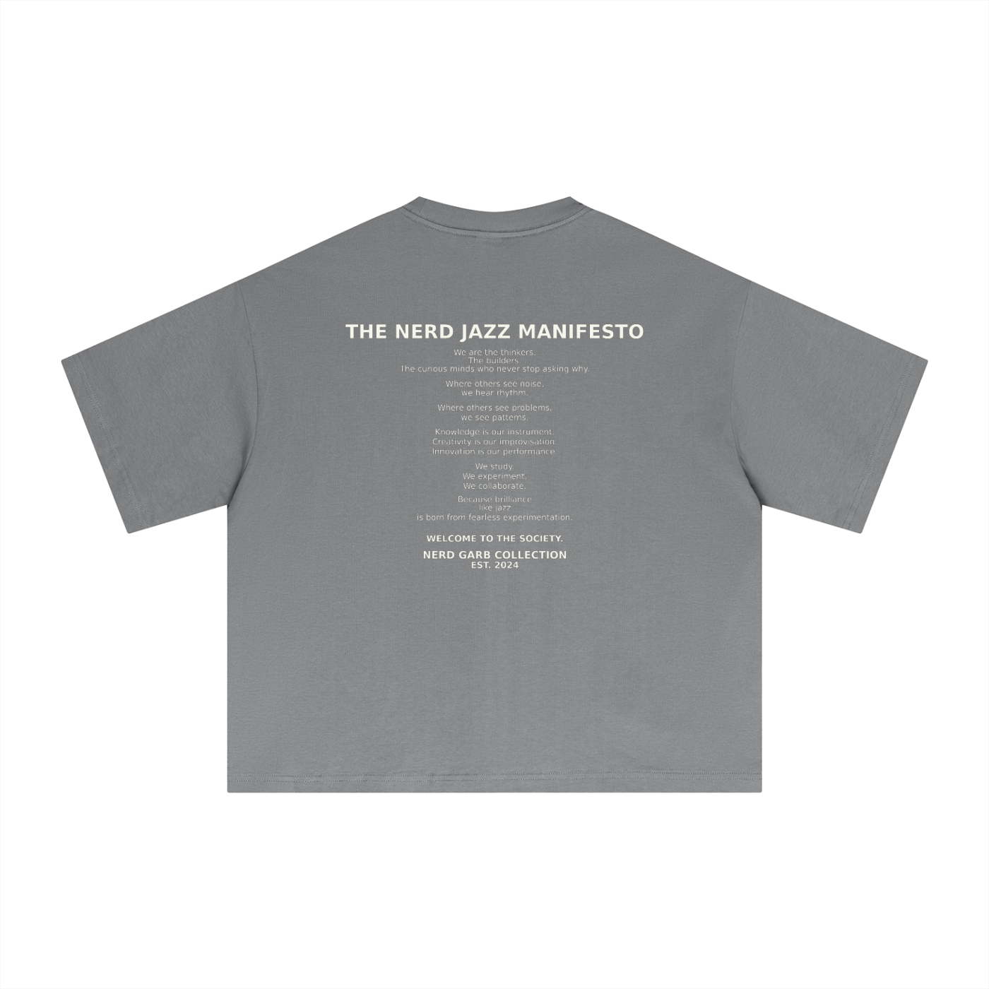 NGC Nerd Jazz Society Tee - Premium Oversized Boxy Nerd Garb Collection Graphic T-Shirt