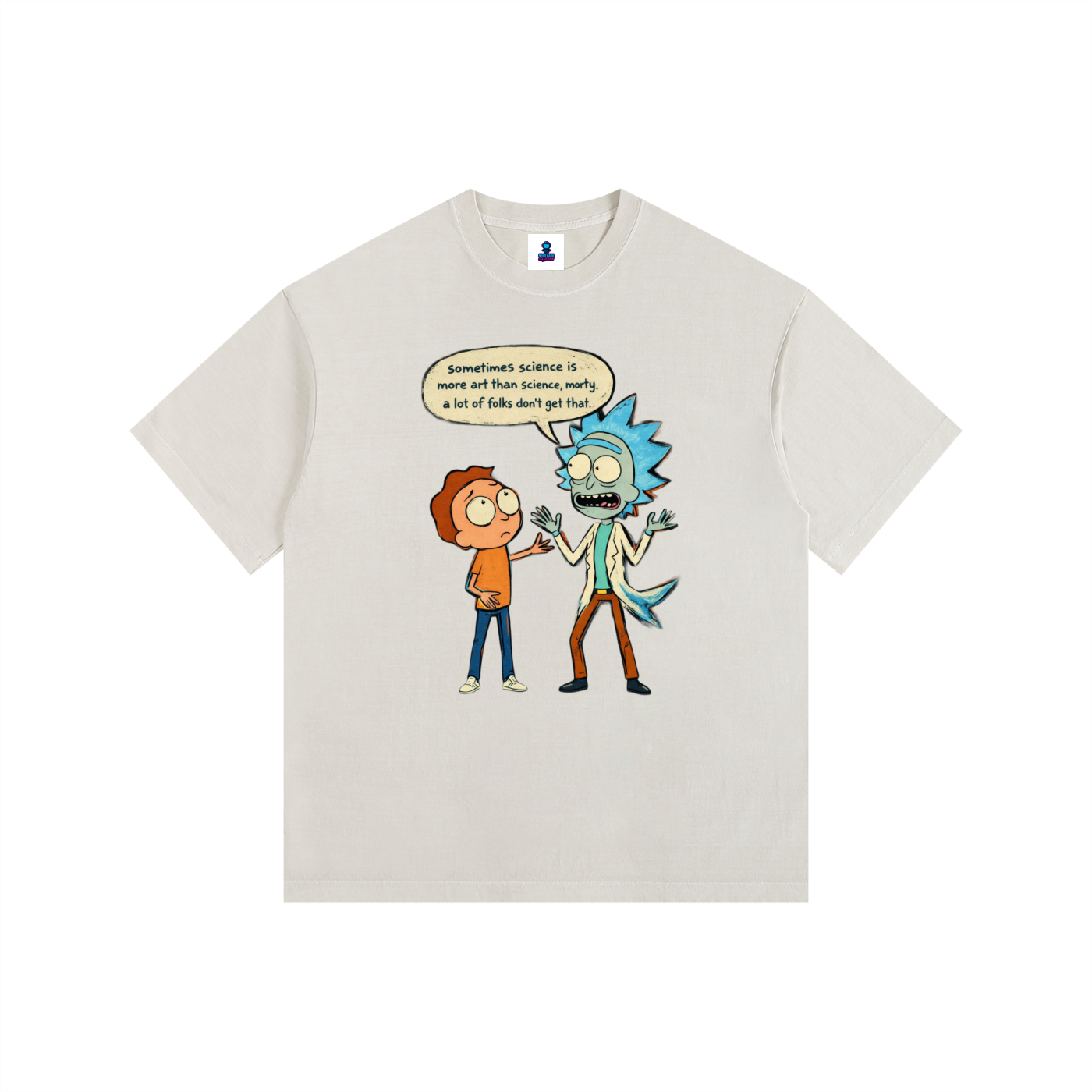 NGC “Sometimes Science” Funny Cartoon Tee - Loose Fit Drop Shoulder Graphic Premium T-Shirt