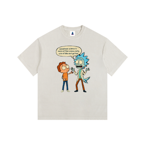 NGC “Sometimes Science” Funny Cartoon Tee - Loose Fit Drop Shoulder Graphic Premium T-Shirt