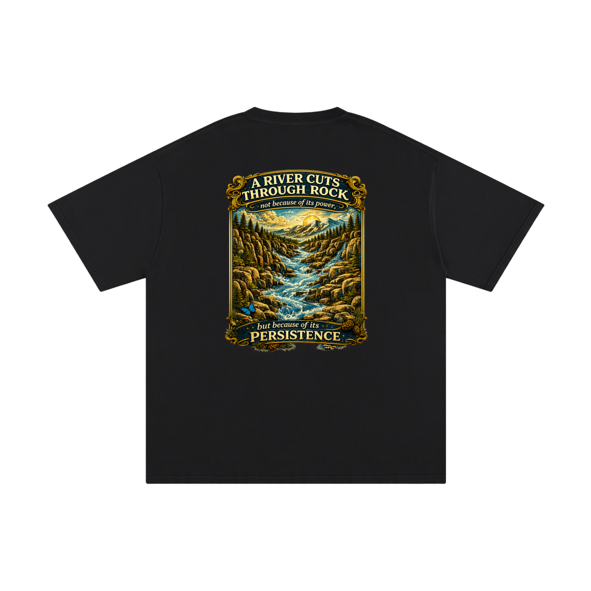 Persistence Outlasts Everything Unisex Pure Cotton T-Shirt