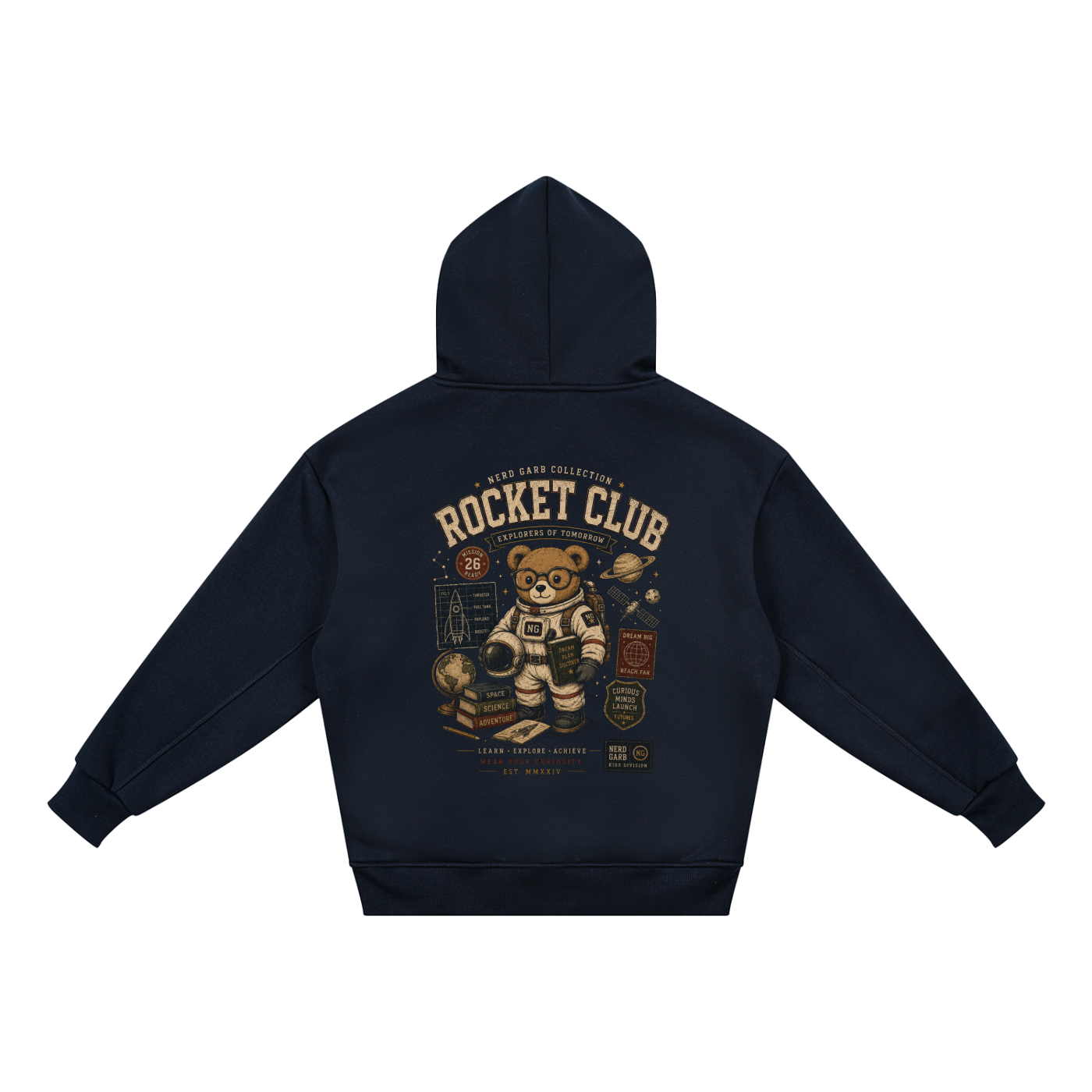 Rocket Club Essential Kids' Fleece Hoodie