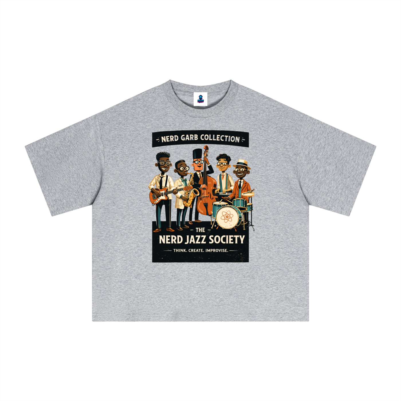 NGC Nerd Jazz Society Tee - Premium Oversized Boxy Nerd Garb Collection Graphic T-Shirt