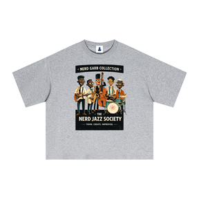 NGC Nerd Jazz Society Tee - Premium Oversized Boxy Nerd Garb Collection Graphic T-Shirt