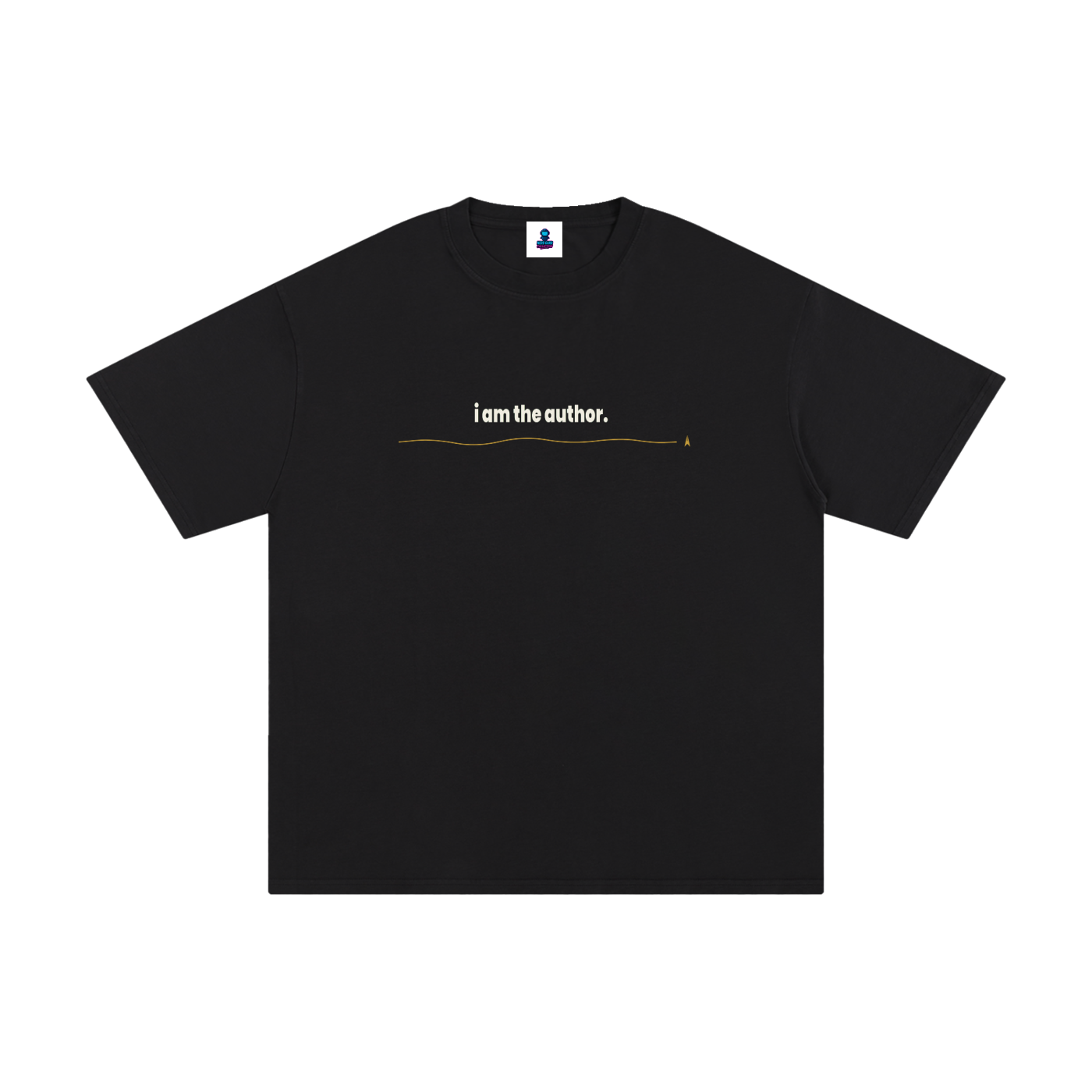 Classic I Am the Author Cotton Streetwear T-Shirt