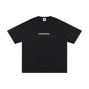 Classic I Am the Author Cotton Streetwear T-Shirt