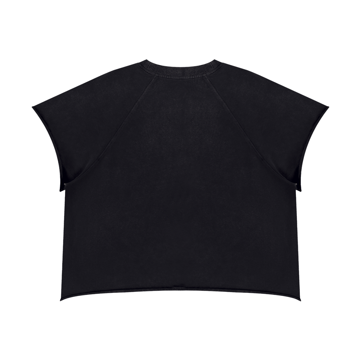 Vintage Wash Raw Edge Boxy Short Sleeve T-Shirt