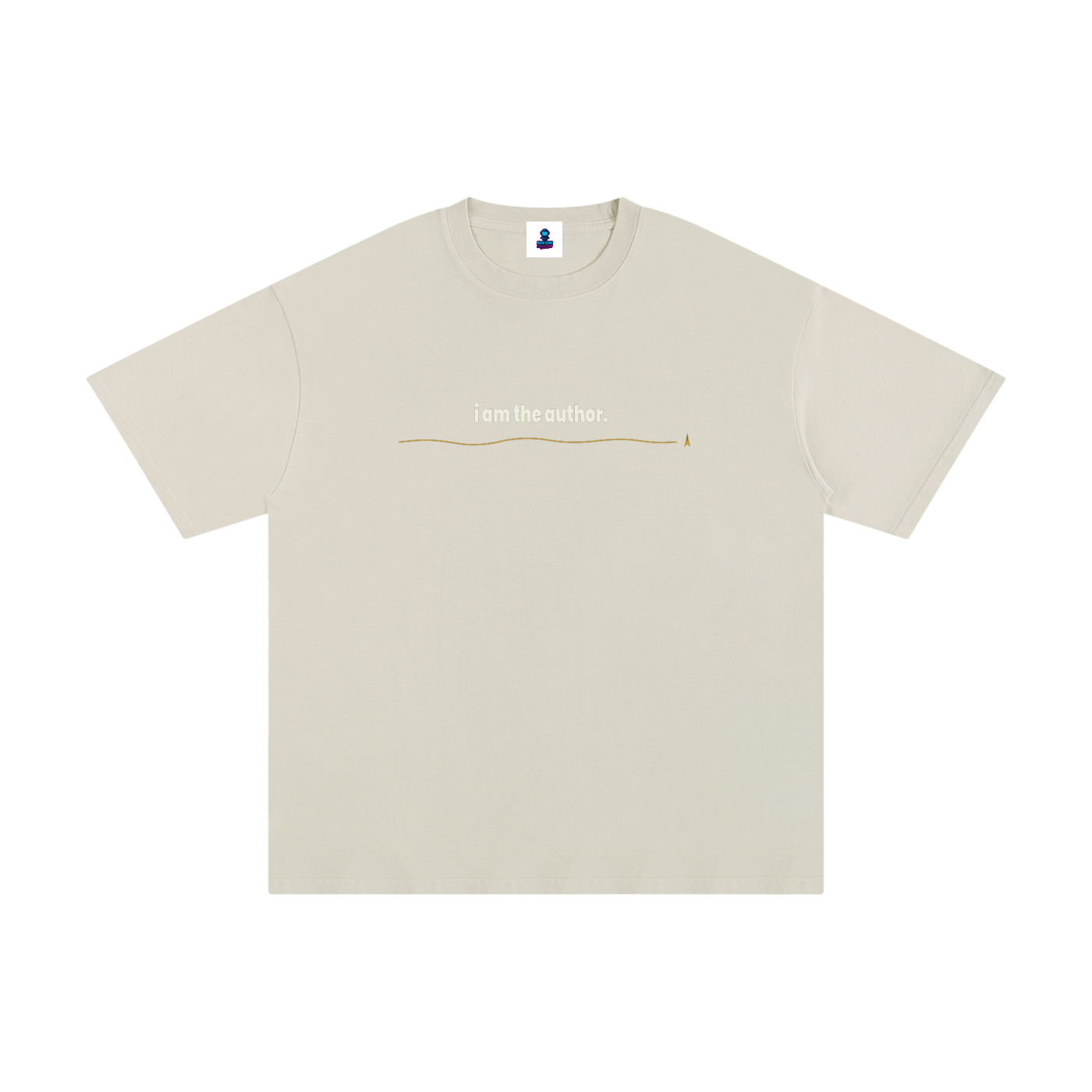 Classic I Am the Author Cotton Streetwear T-Shirt