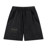 N.G.C Archive Vintage Wash Raw Edge Shorts