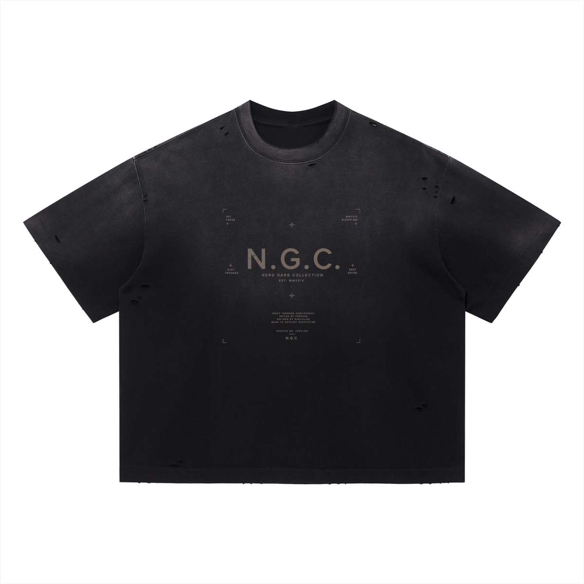 N.G.C. Heritage Vintage Washed Distressed Boxy T-Shirt