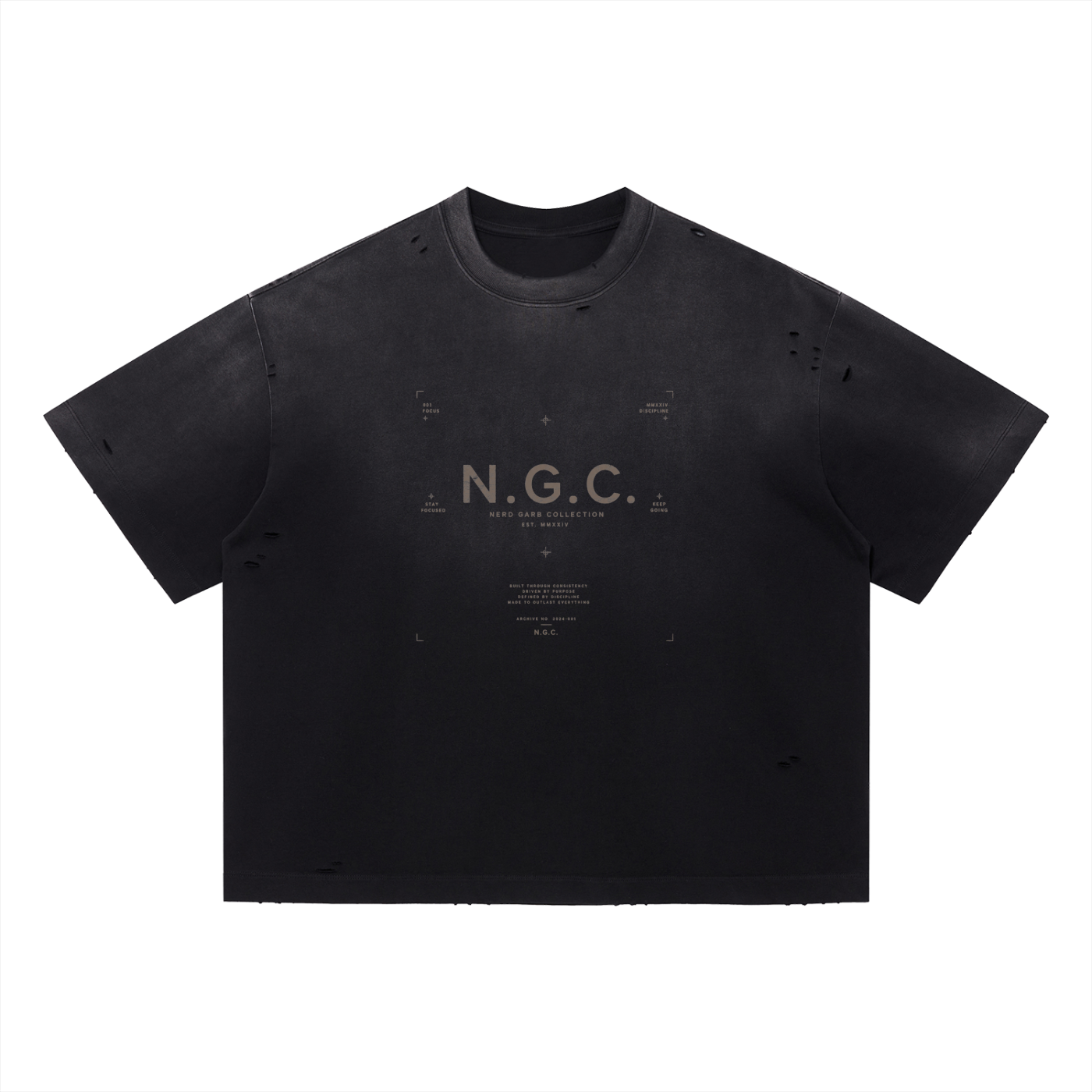 N.G.C. Heritage Vintage Washed Distressed Boxy T-Shirt