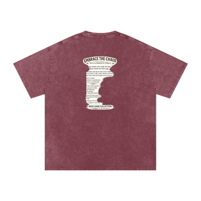 NGC Embrace the Chaos Snow Washed Oversized Cotton T-Shirt