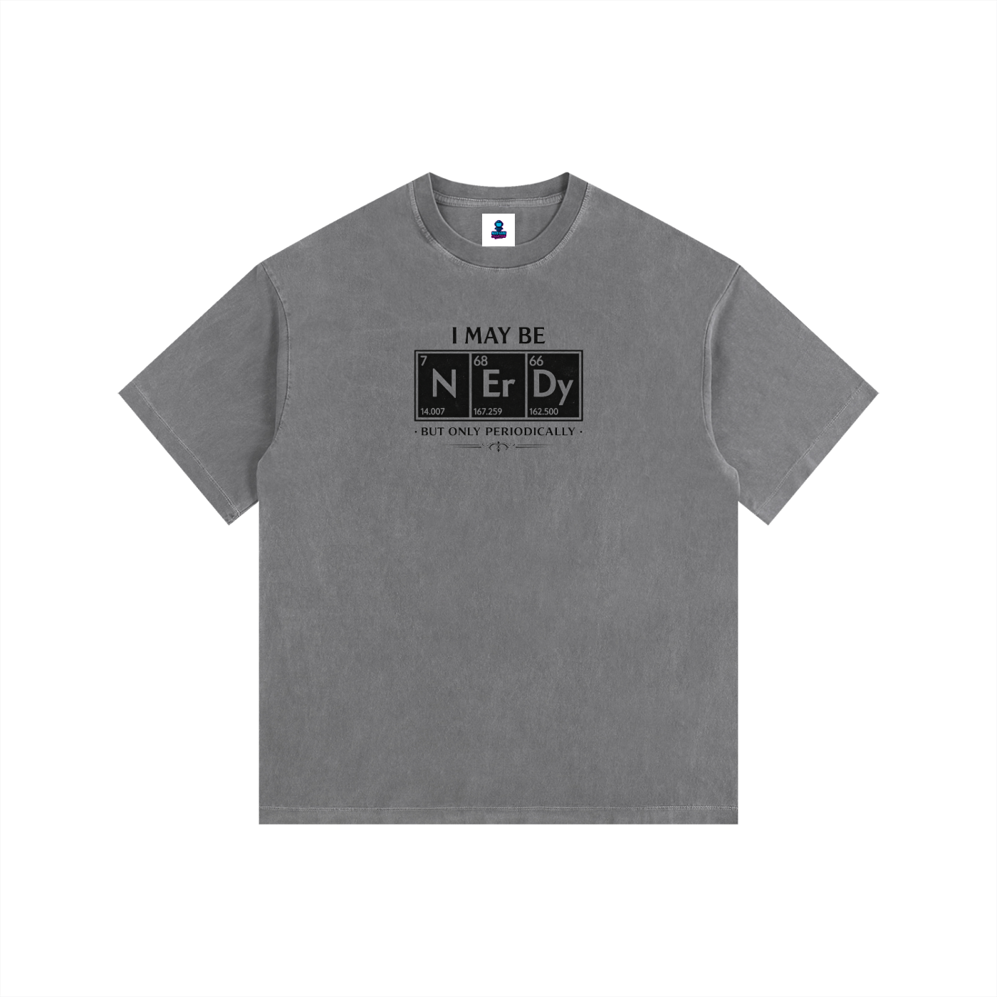 NGC “I May Be Nerdy” Periodic Table Tee - Loose Fit Drop Shoulder Graphic Premium T-Shirt