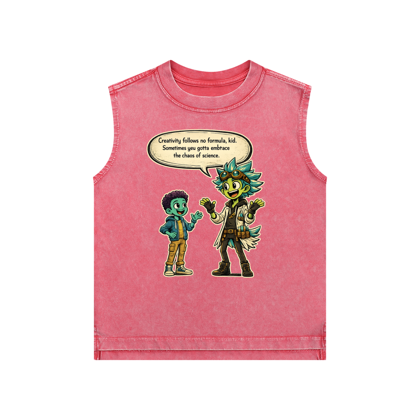Embrace the Chaos Kids Snow Washed Tank Top