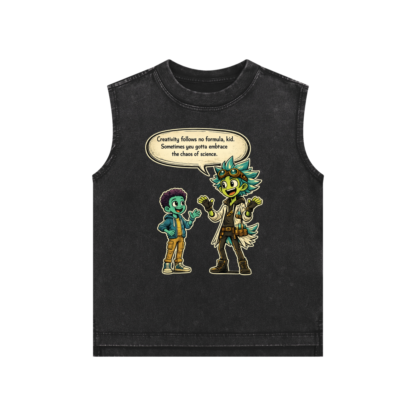 Embrace the Chaos Kids Snow Washed Tank Top
