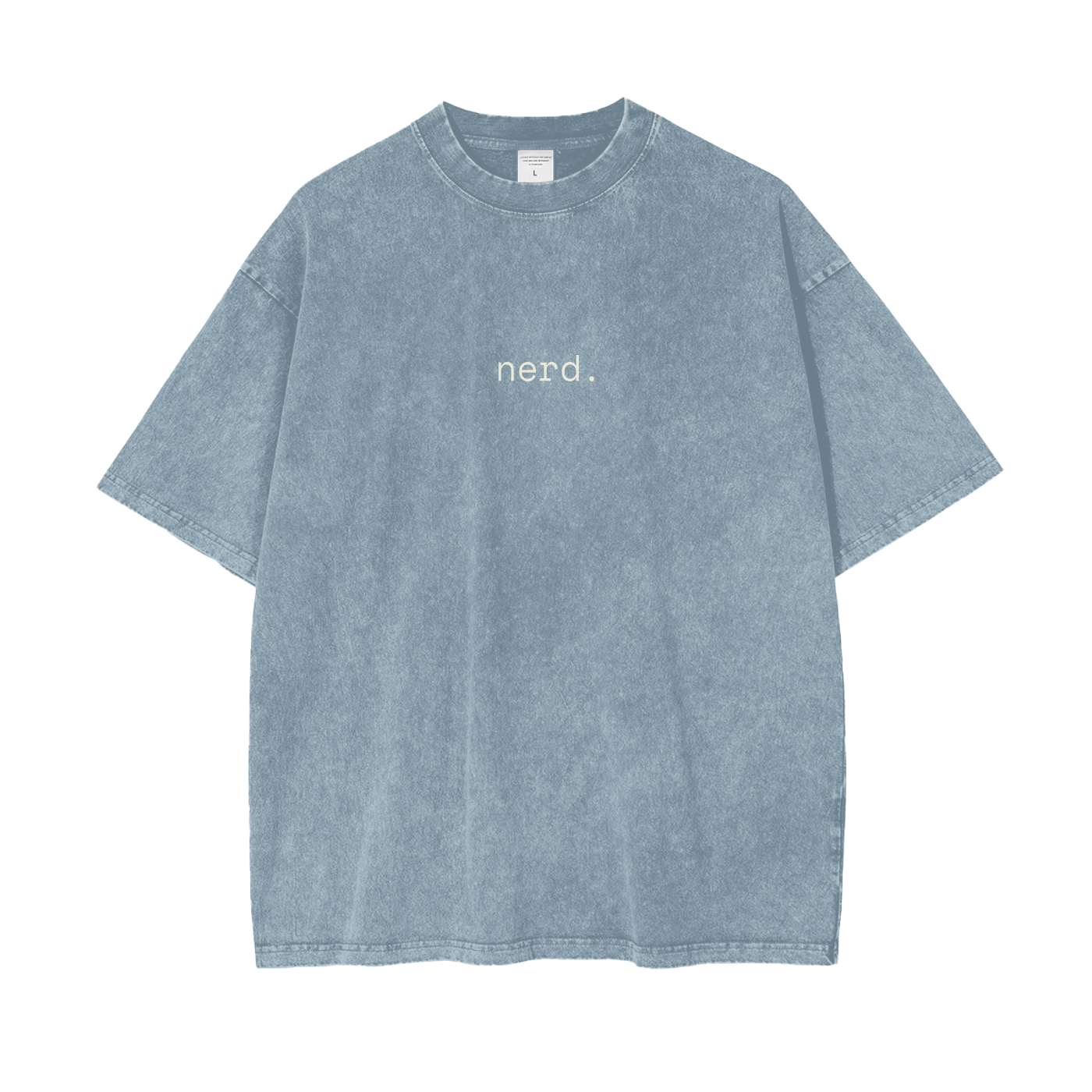 Minimal Nerd Oversized Snow Wash T-Shirt