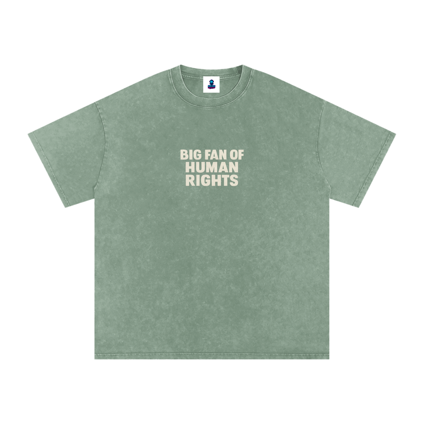 Premium Human Rights Snow Washed Oversized Cotton T-Shirt