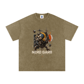 N.G.C. Orbital Unit 74 Snow Wash Oversized Cotton Tee