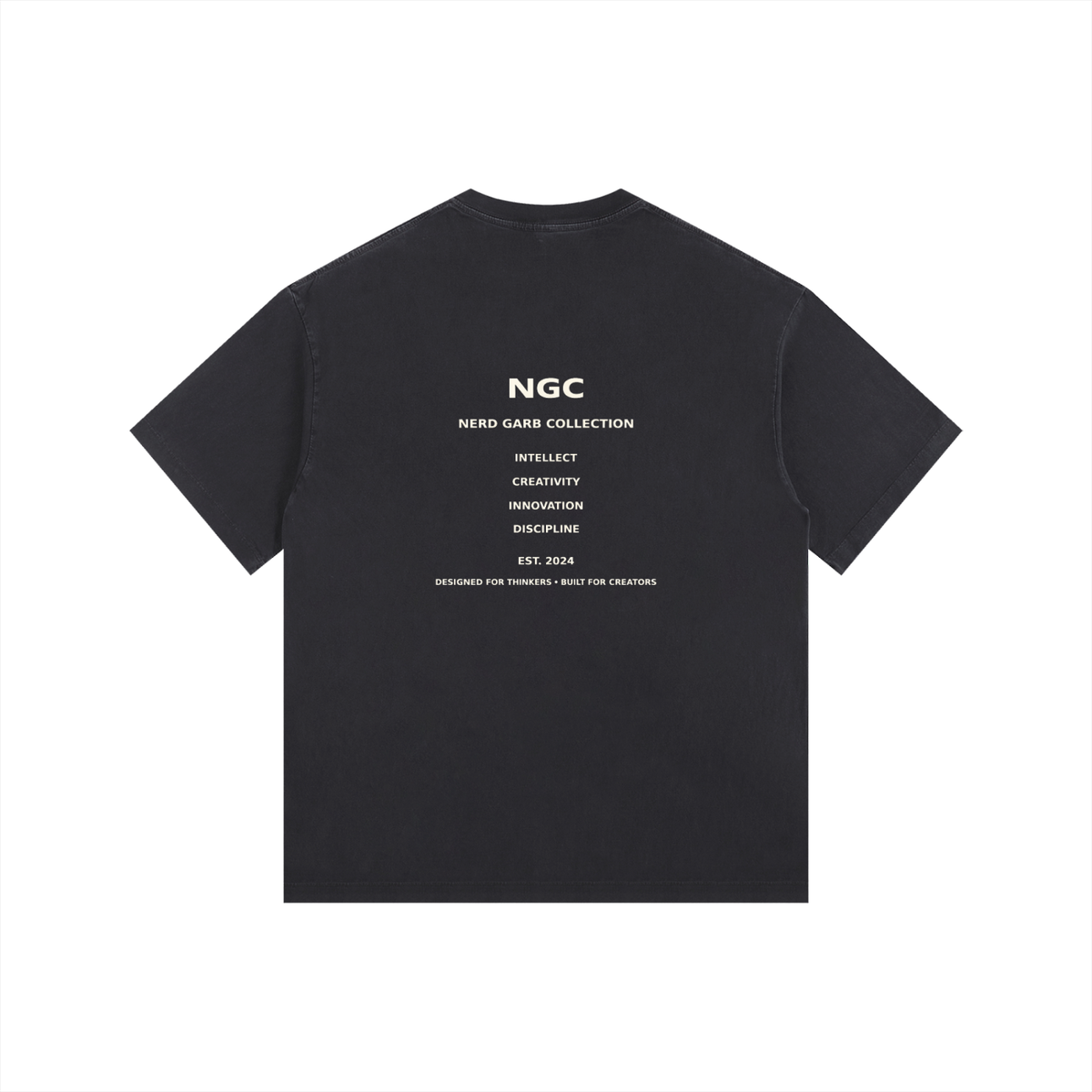 NGC Core Values Logo Tee - Minimalist Back Print Premium T-Shirt