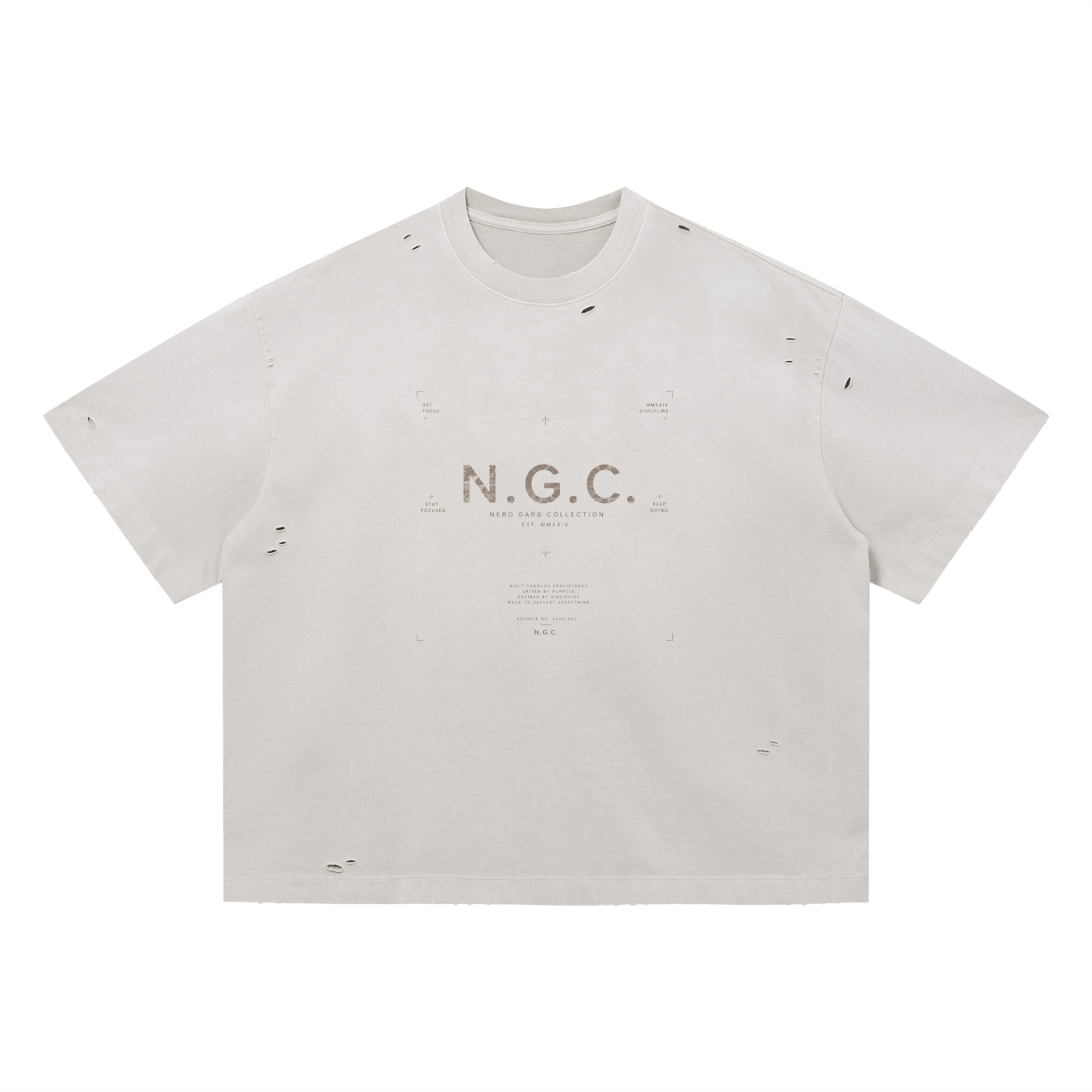 N.G.C. Heritage Vintage Washed Distressed Boxy T-Shirt