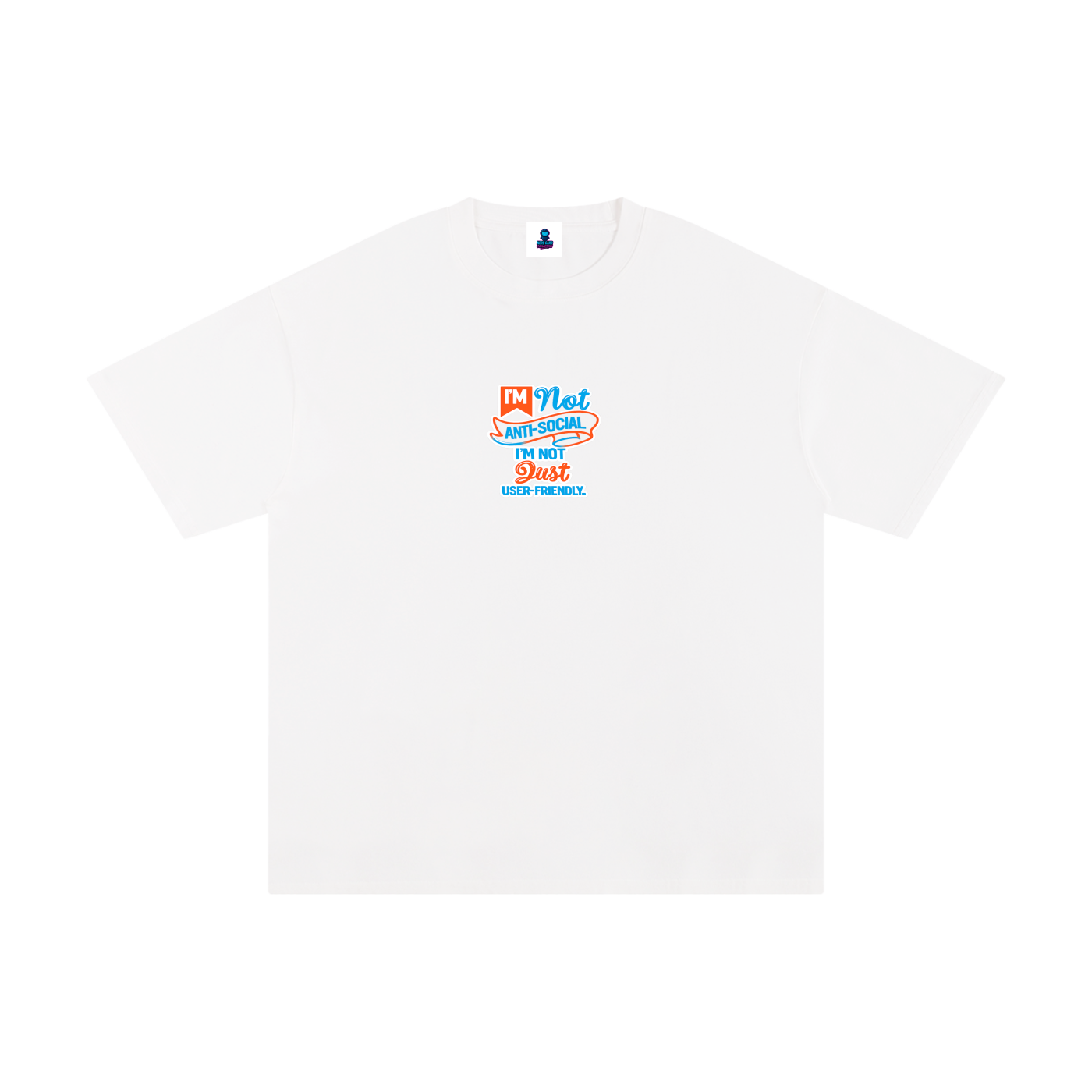 Premium Anti-Social Nerd Statement Pure Cotton T-Shirt