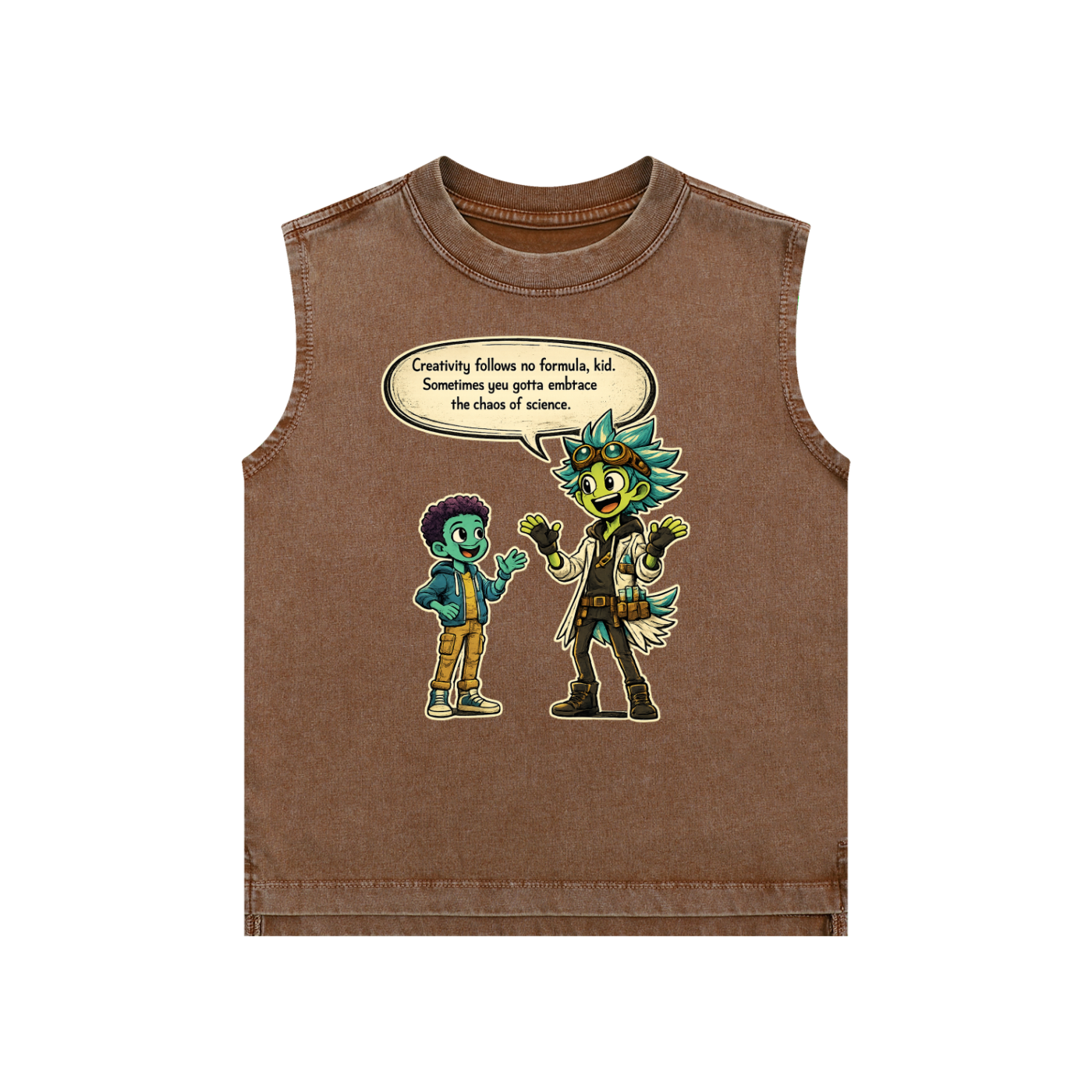 Embrace the Chaos Kids Snow Washed Tank Top