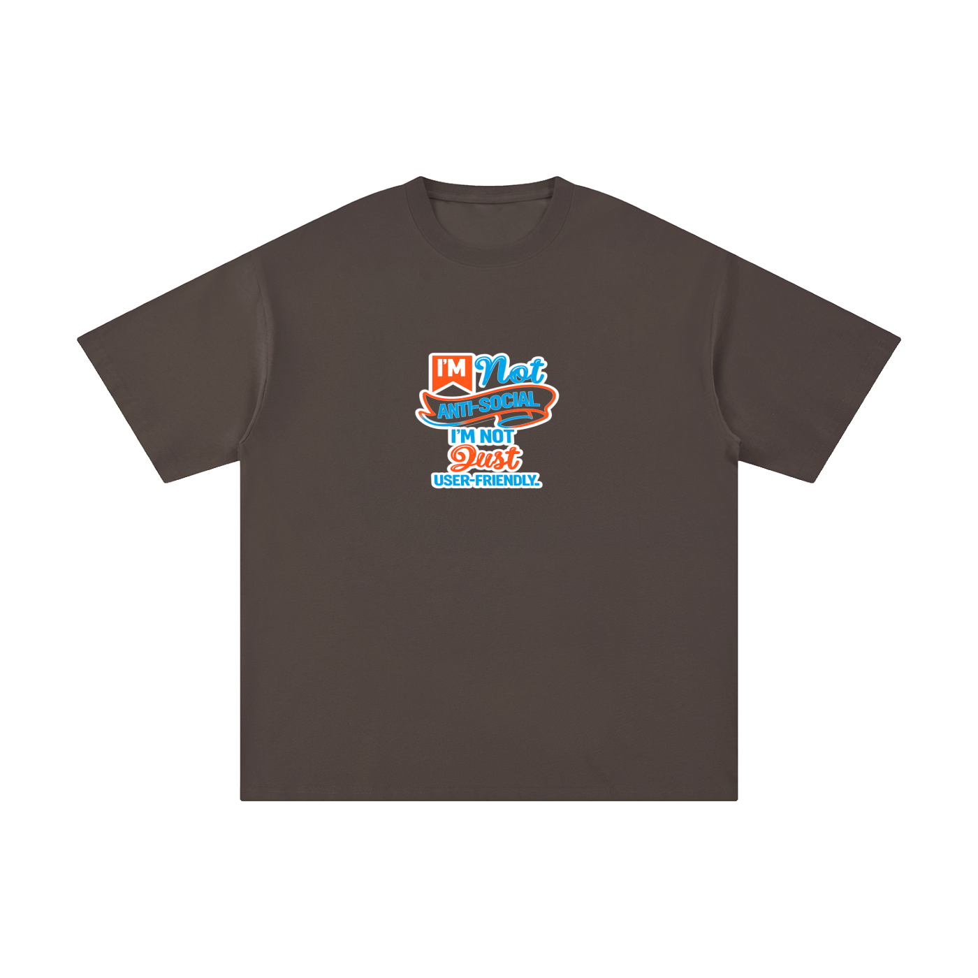 Premium Anti-Social Nerd Statement Pure Cotton T-Shirt