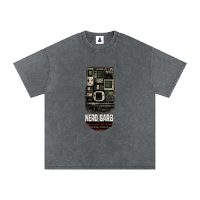 Retro Tech Archive Snow Washed Oversized T-Shirt