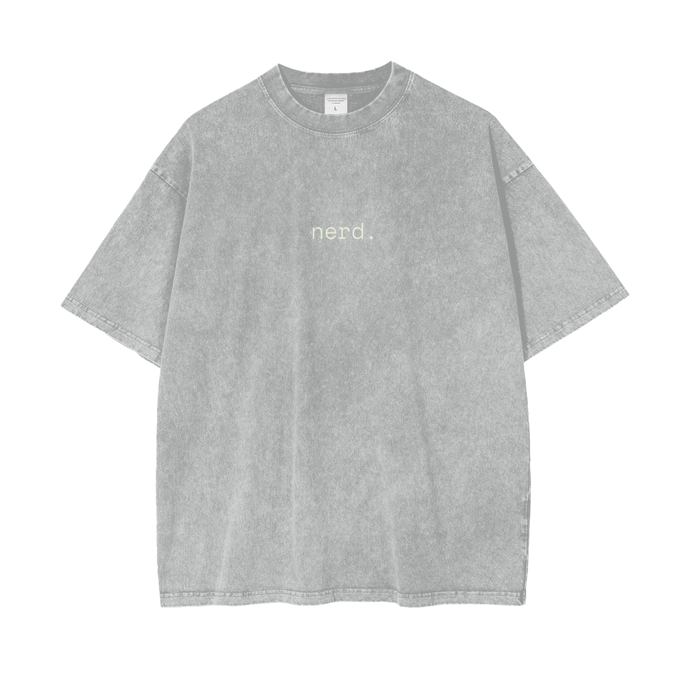 Minimal Nerd Oversized Snow Wash T-Shirt