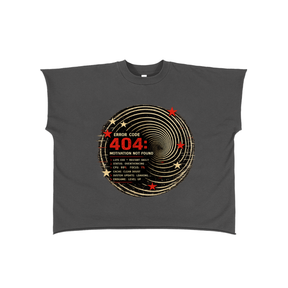 Error 404: Motivation Not Found Raw Edge Boxy T-Shirt