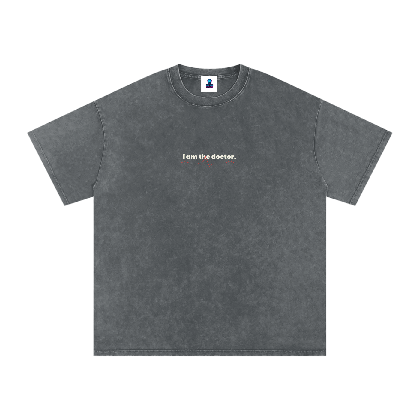 Premium I Am the Doctor Oversized Snow Wash T-Shirt