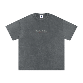 Premium I Am the Doctor Oversized Snow Wash T-Shirt