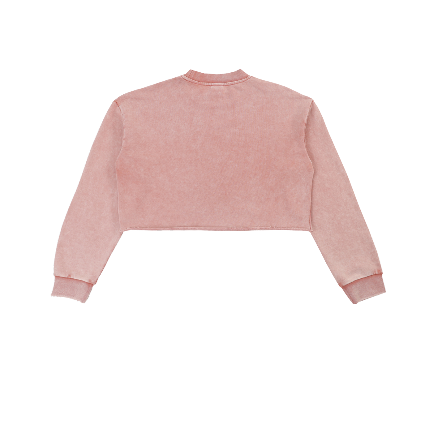 N.G.C Archive Snow Washed Raw Edge Cropped Sweatshirt