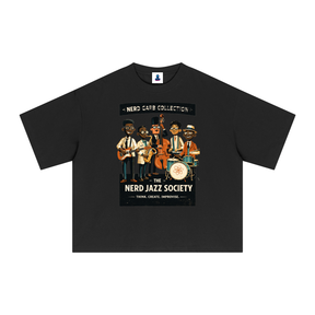 NGC Nerd Jazz Society Tee - Premium Oversized Boxy Nerd Garb Collection Graphic T-Shirt